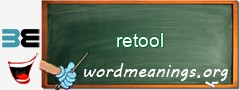 WordMeaning blackboard for retool